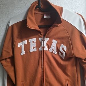 Texas Varsity Jacket - Orange and White